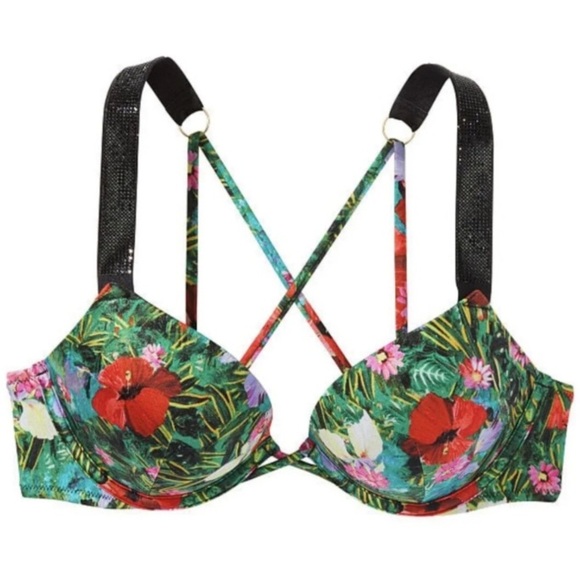 New! Victoria’s Secret bombshell tropical shine strap bikini top 4633 - Picture 1 of 8